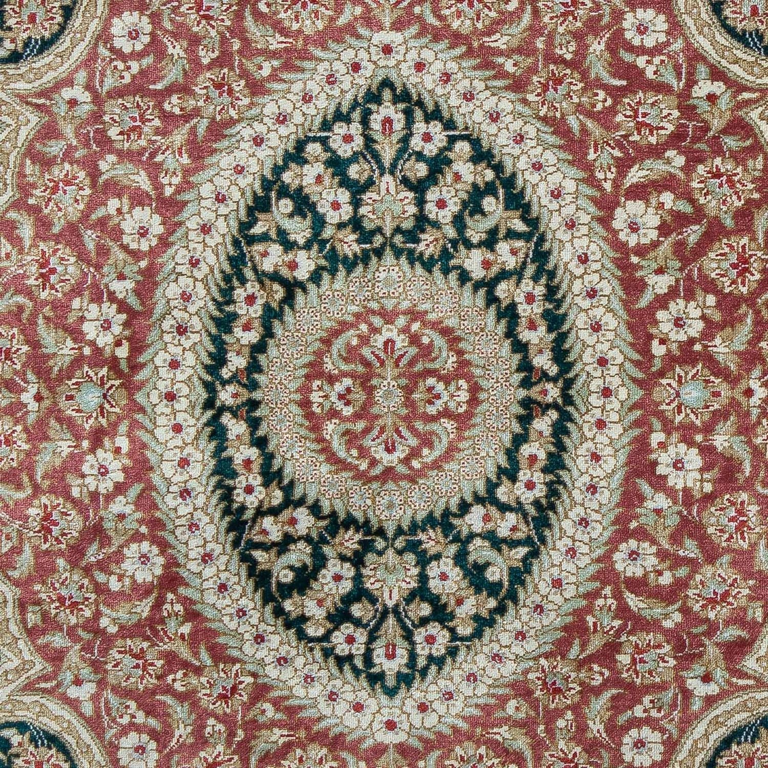 Tapis persan - Ghom - 85 x 58 cm - bleu foncé