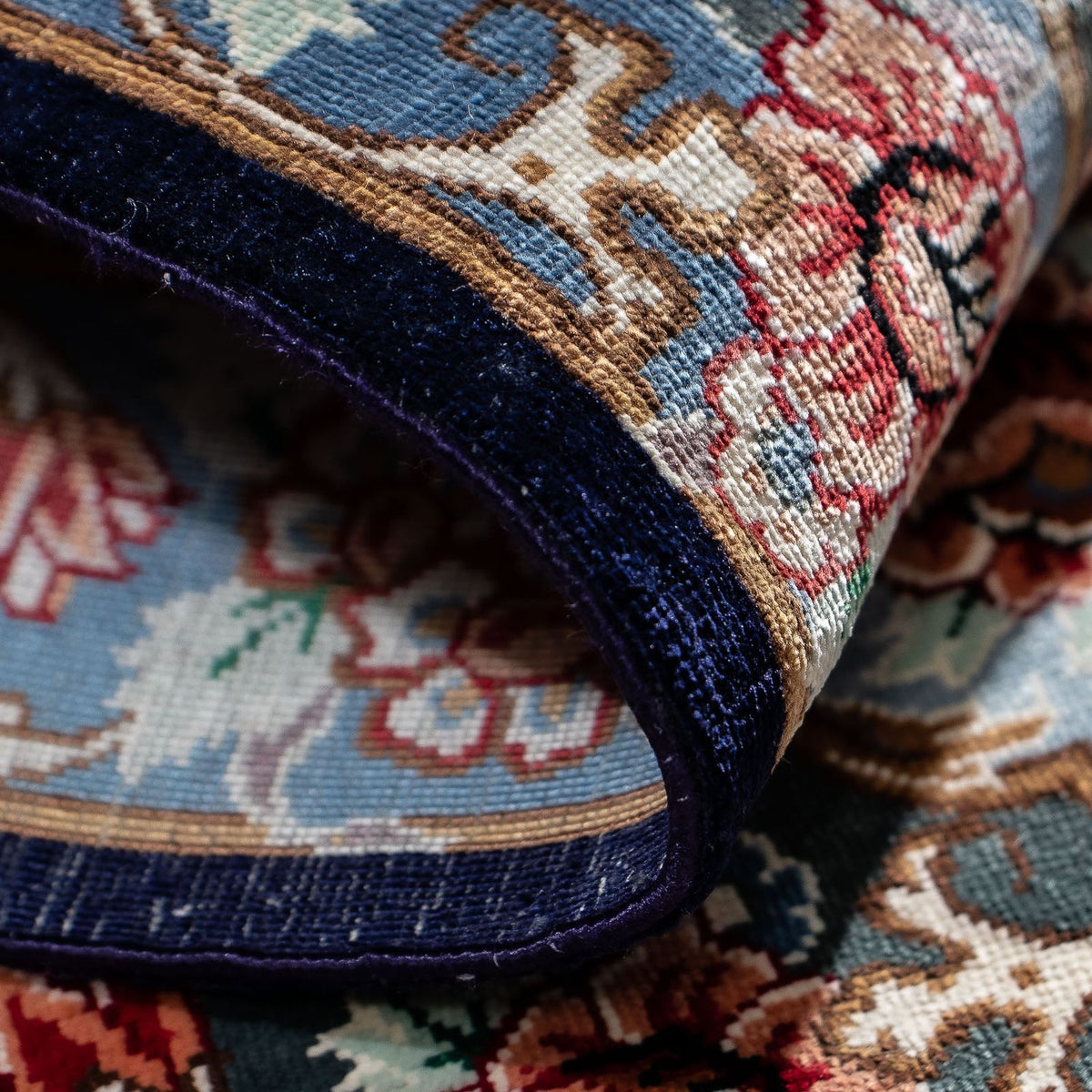 Tapis persan - Ghom - 77 x 56 cm - multicolore