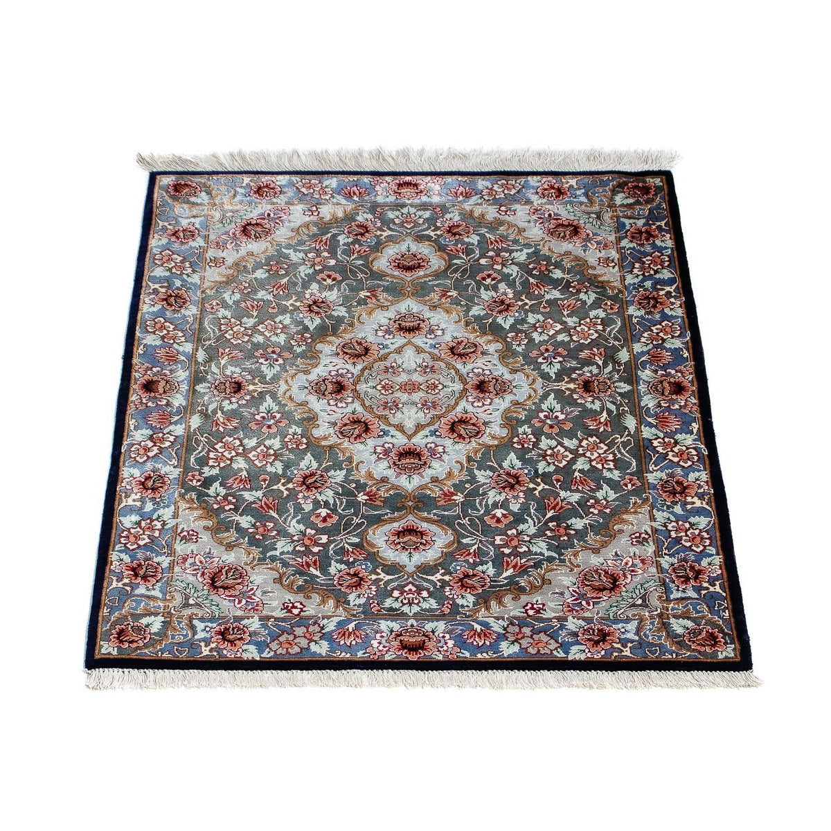 Tapis persan - Ghom - 77 x 56 cm - multicolore