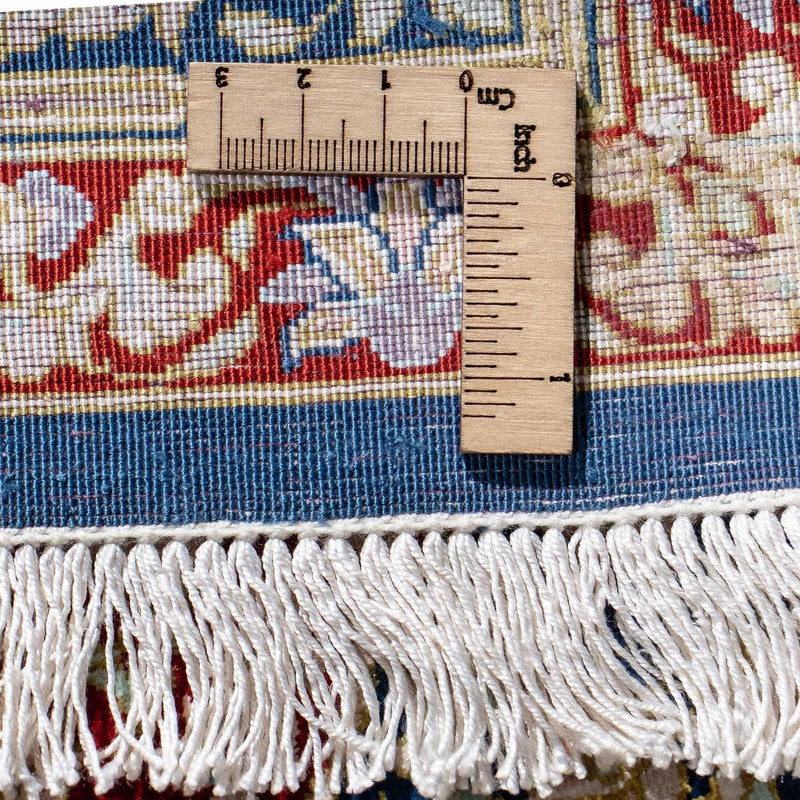 Tapis persan - Ghom - 83 x 53 cm - bleu foncé