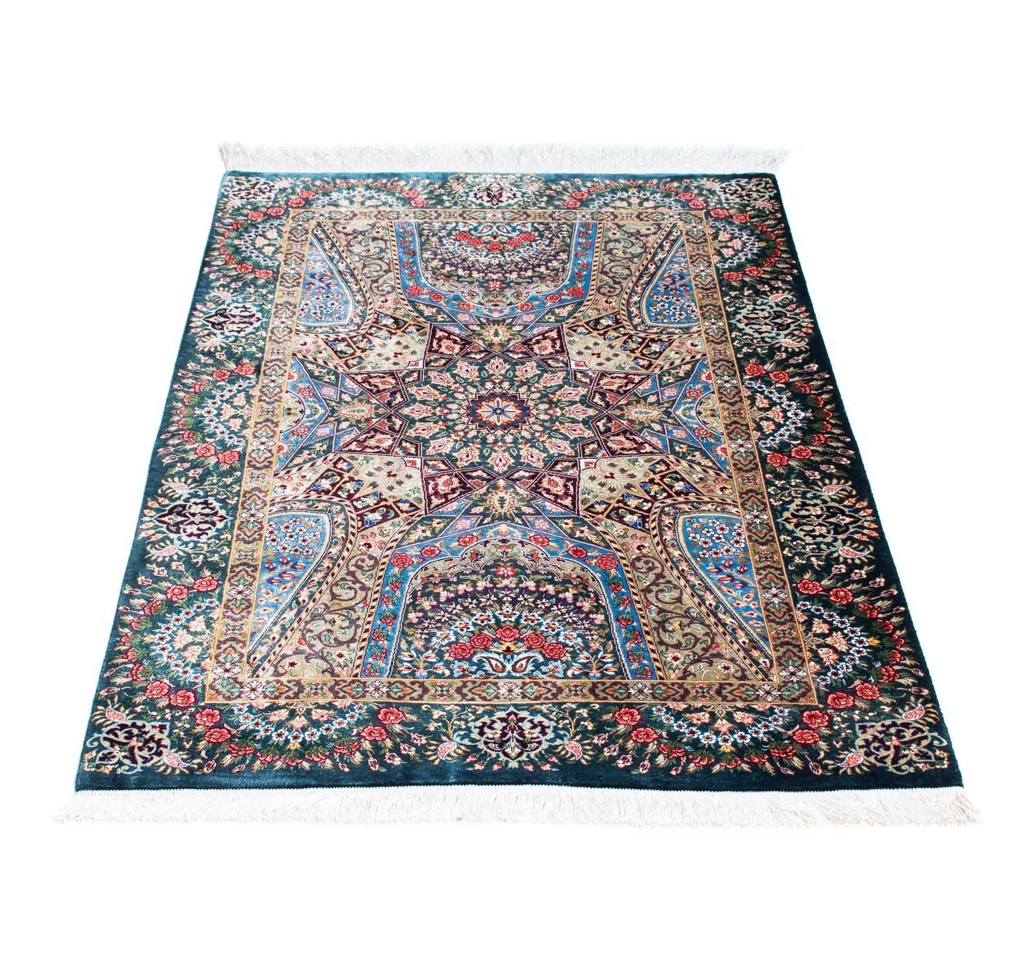 Tapis persan - Ghom - 118 x 79 cm - multicolore