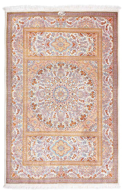 Tapis persan - Ghom - 122 x 78 cm - beige
