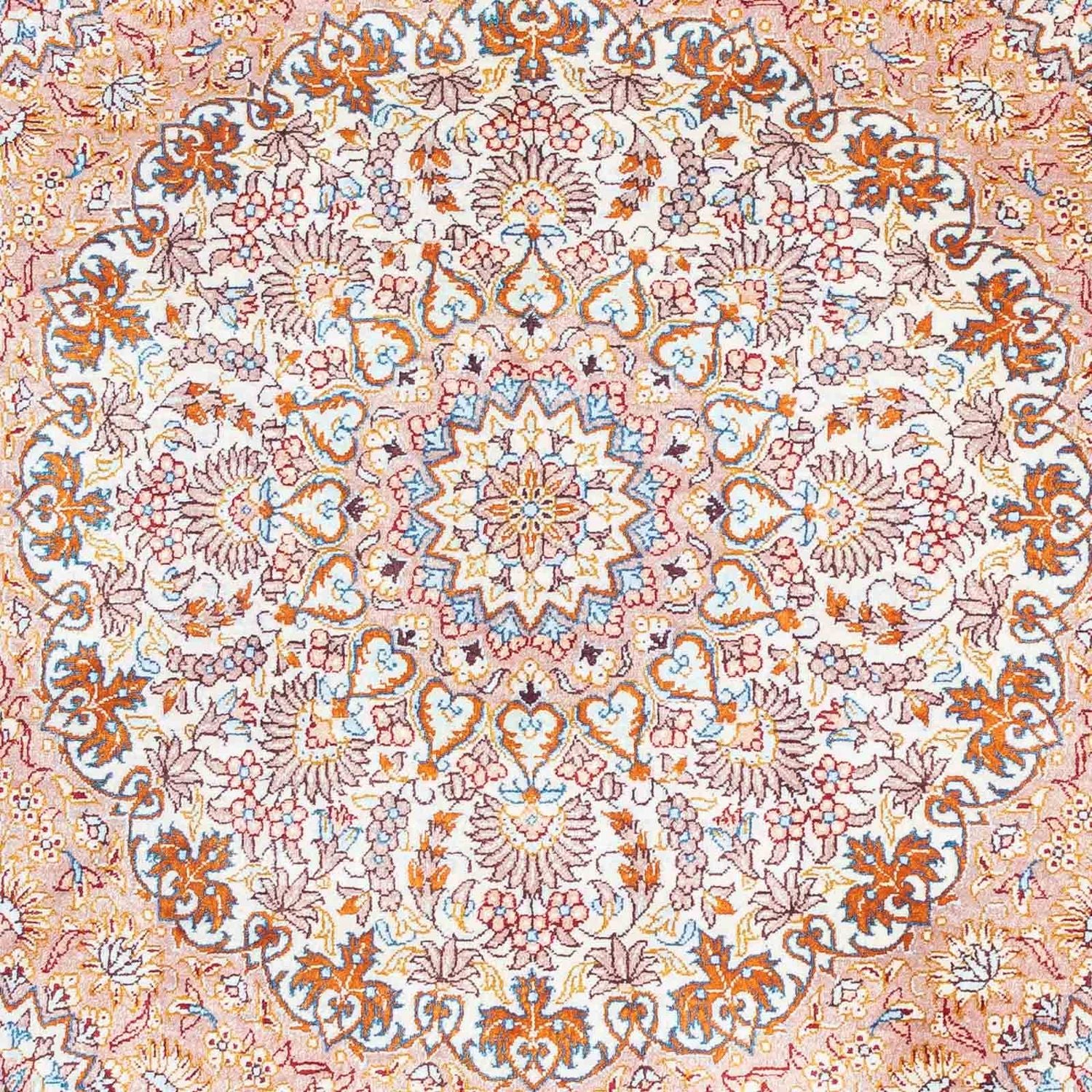 Tapis persan - Ghom - 122 x 78 cm - beige