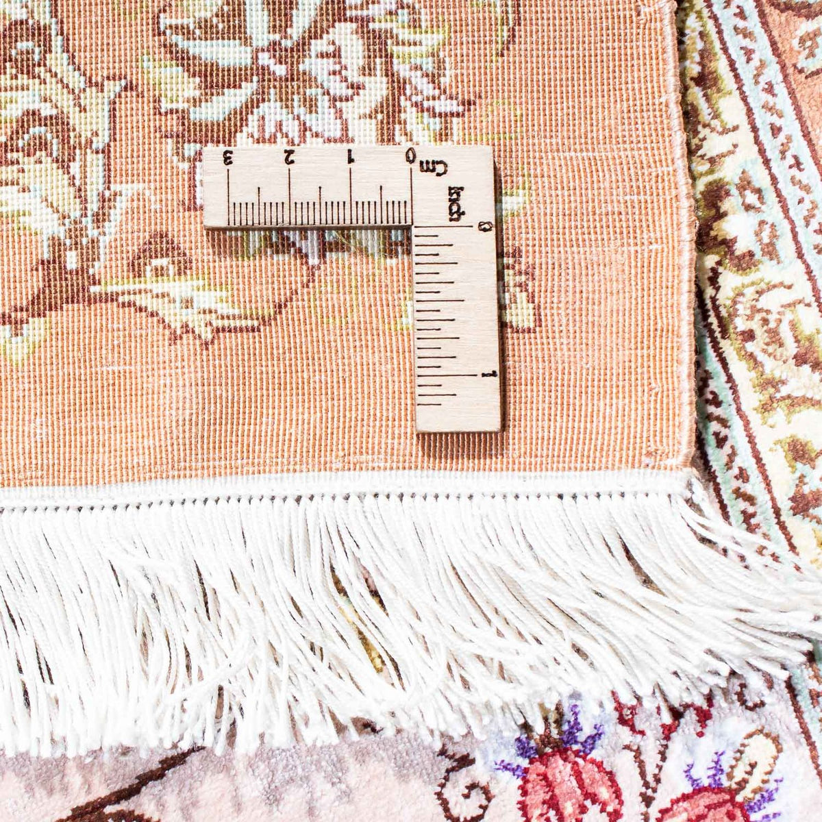 Tapis persan - Ghom - 123 x 80 cm - beige