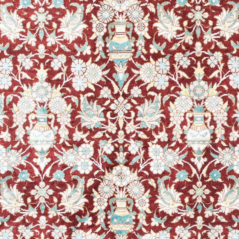 Tapis persan - Ghom - 119 x 76 cm - rouge foncé