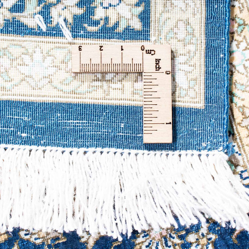 Tapis persan - Ghom - 111 x 73 cm - bleu