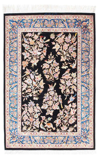 Tapis persan - Ghom - 118 x 77 cm - rouge foncé