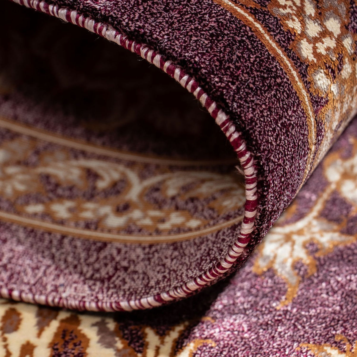 Tapis persan - Ghom - 87 x 59 cm - violet