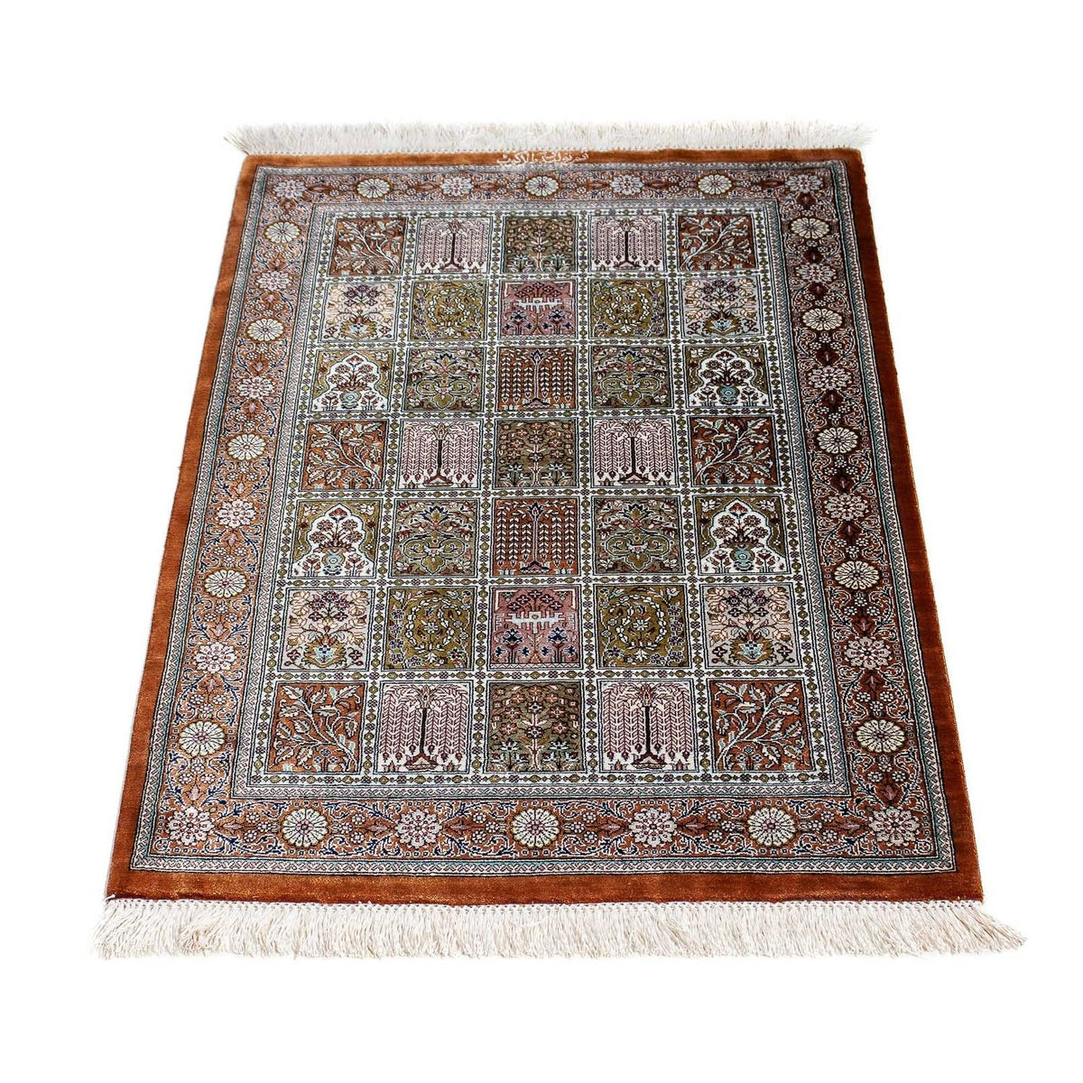 Tapis persan - Ghom - 92 x 59 cm - multicolore
