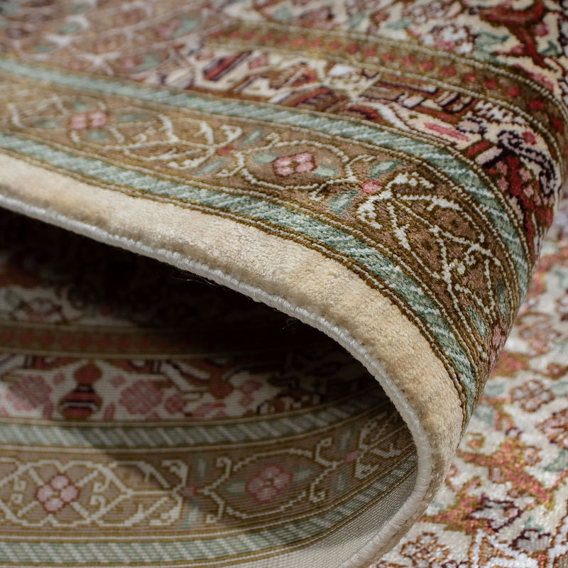 Tapis persan - Ghom - 90 x 59 cm - beige