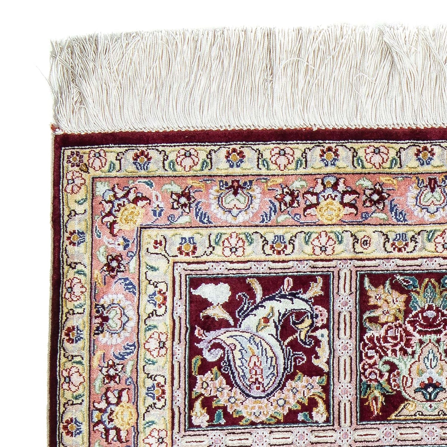 Tapis persan - Ghom - 86 x 60 cm - multicolore