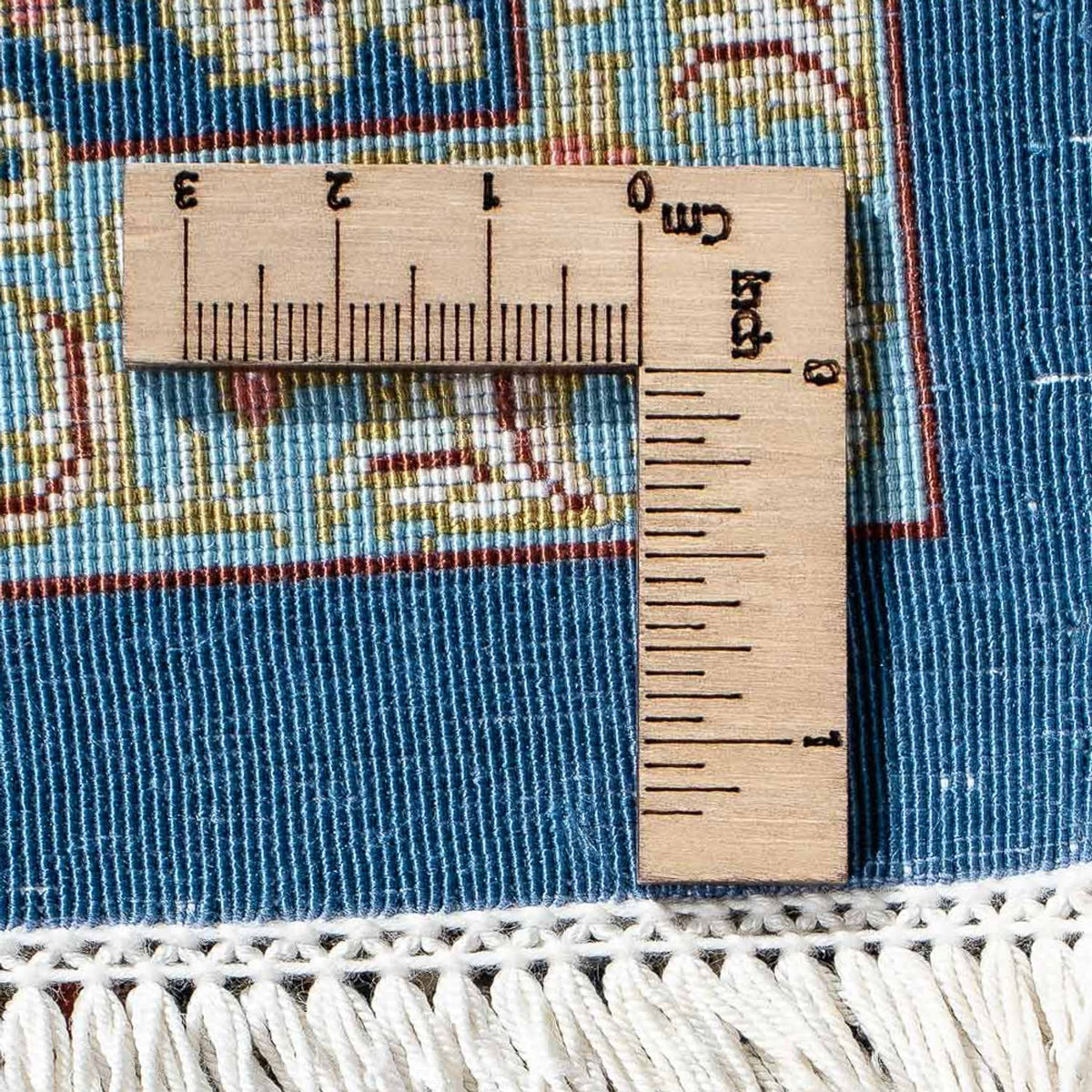 Tapis persan - Ghom - 89 x 59 cm - bleu foncé