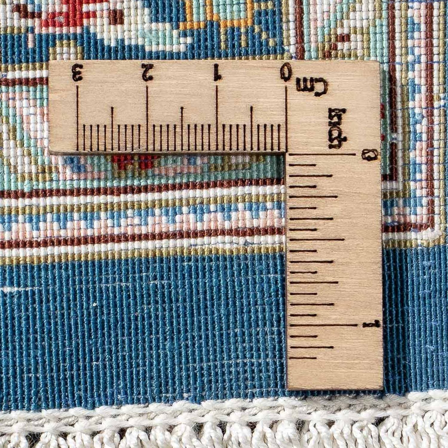 Tapis persan - Ghom - 91 x 62 cm - bleu foncé