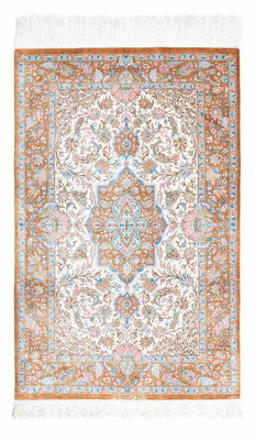 Tapis persan - Ghom - 124 x 79 cm - beige
