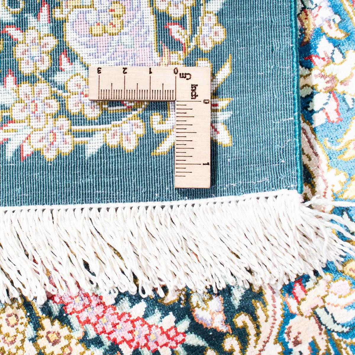 Tapis persan - Ghom - 119 x 81 cm - bleu foncé