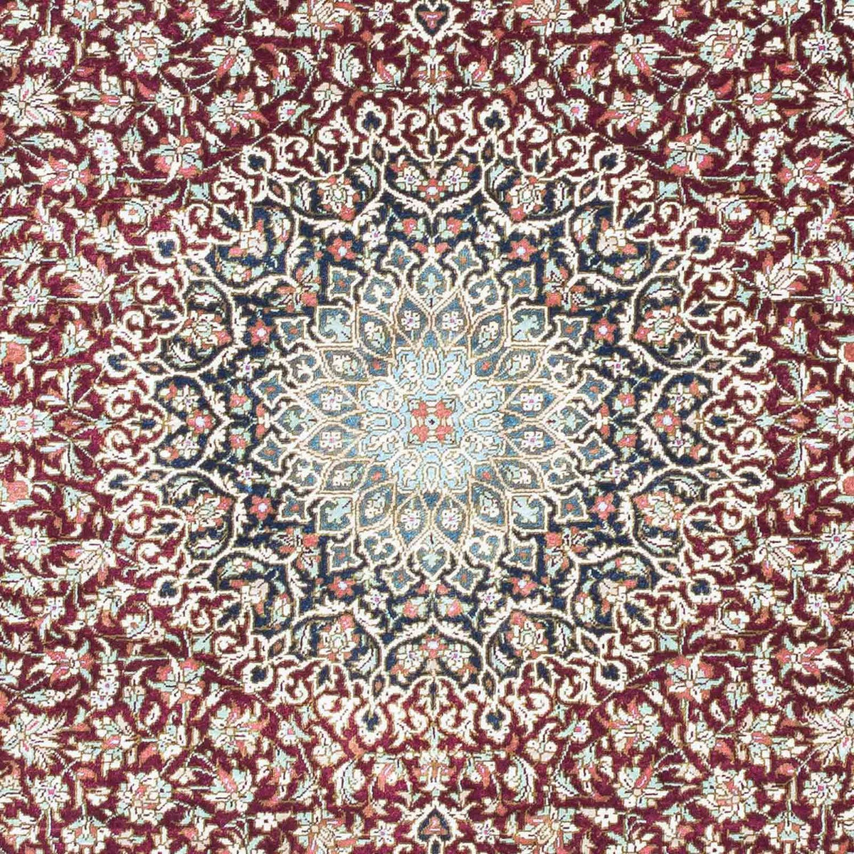 Tapis persan - Ghom - 118 x 77 cm - rouille