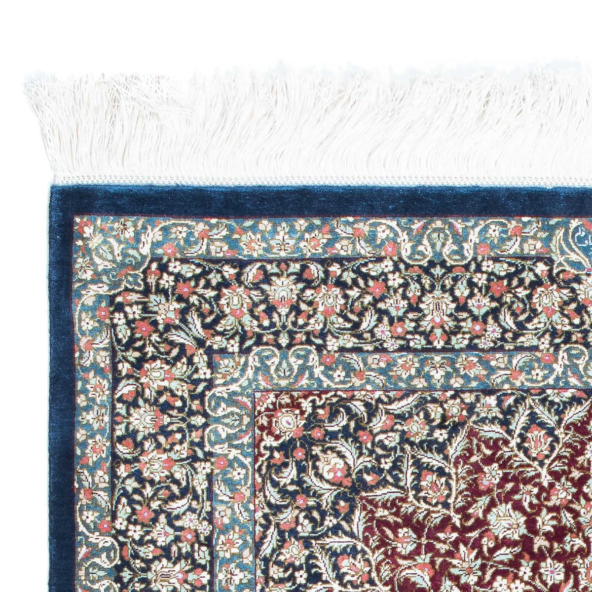 Tapis persan - Ghom - 118 x 77 cm - rouille