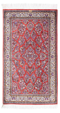 Tapis persan - Ghom - 134 x 77 cm - rouge