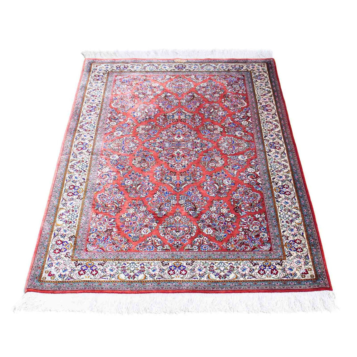 Tapis persan - Ghom - 134 x 77 cm - rouge