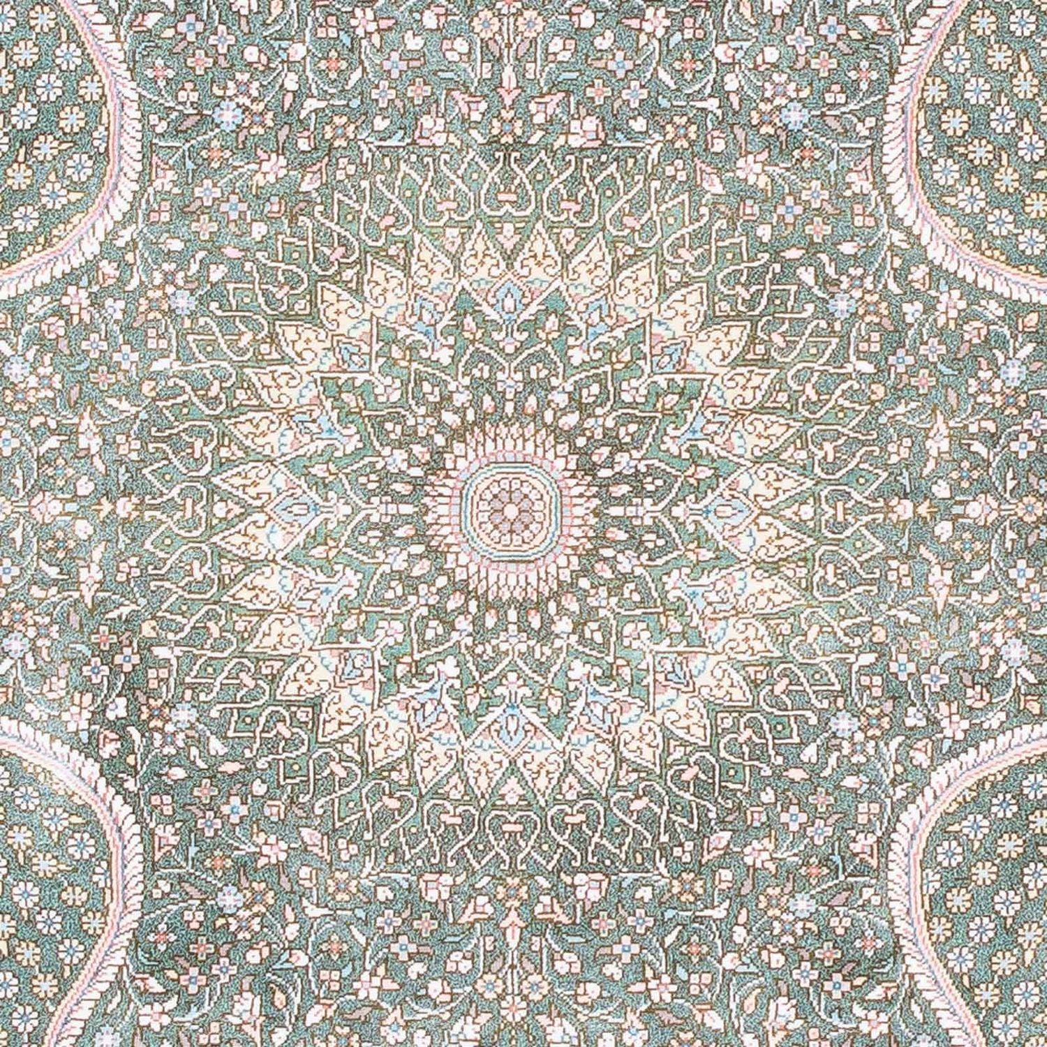 Tapis persan - Ghom - 120 x 83 cm - gris clair