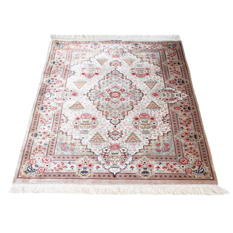 Tapis persan - Ghom - 125 x 84 cm - beige