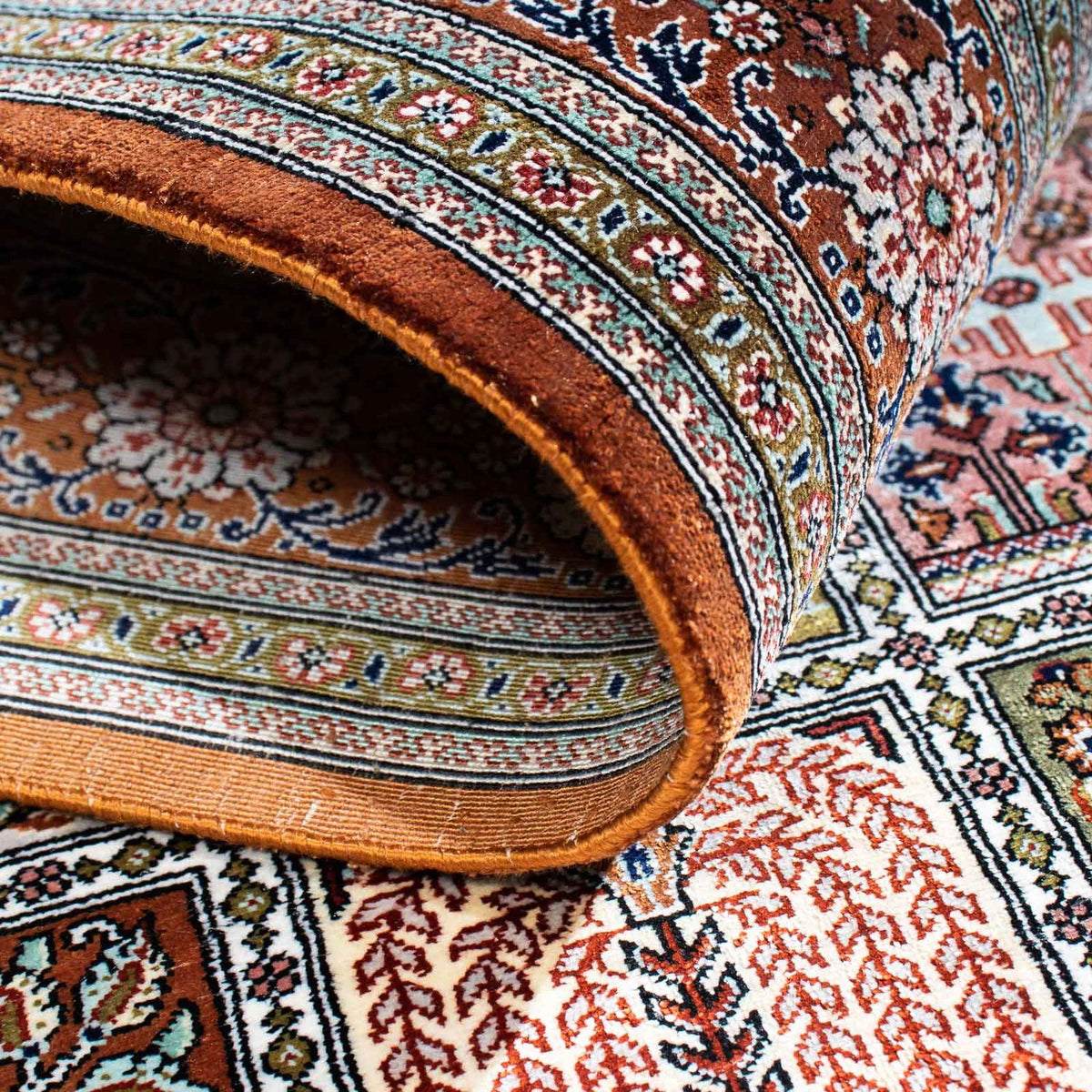 Tapis persan - Ghom - 124 x 82 cm - multicolore