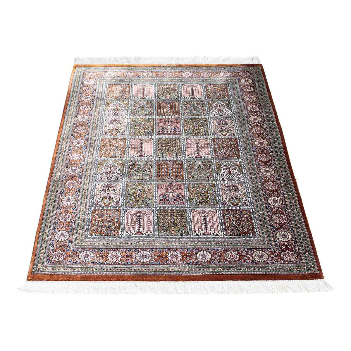 Tapis persan - Ghom - 124 x 82 cm - multicolore