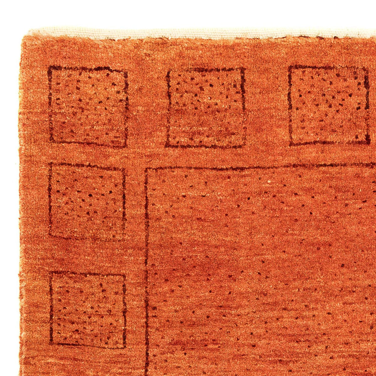 Tapis Gabbeh - Persan Kashkuli - 90 x 65 cm - rouille