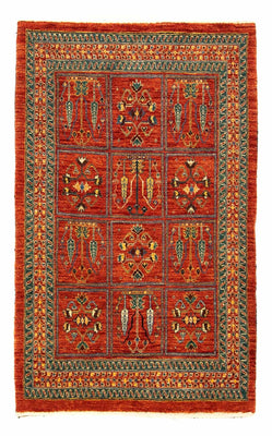 Tapis Gabbeh - Persan Kashkuli - 134 x 84 cm - rouge foncé