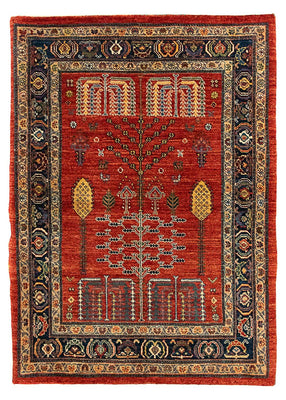 Tapis Gabbeh - Persan Kashkuli - 120 x 85 cm - rouge foncé