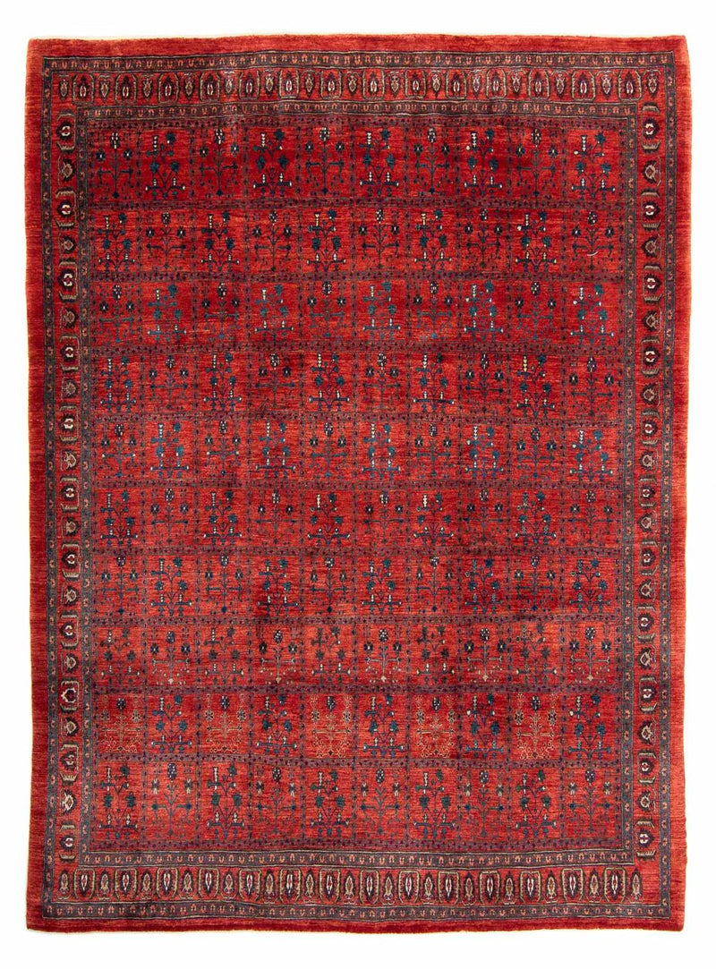Tapis Gabbeh - Persan Kashkuli - 345 x 260 cm - rouge foncé