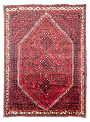Tapis persan - Nomadic - 281 x 206 cm - rouge