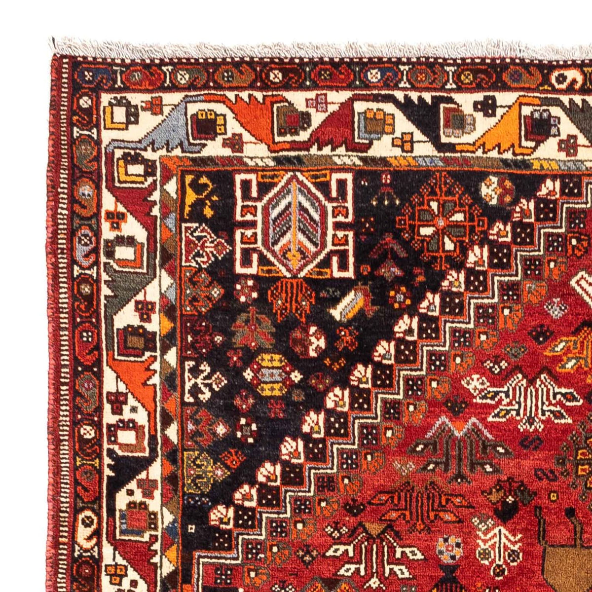 Tapis persan - Nomadic - 257 x 183 cm - rouge