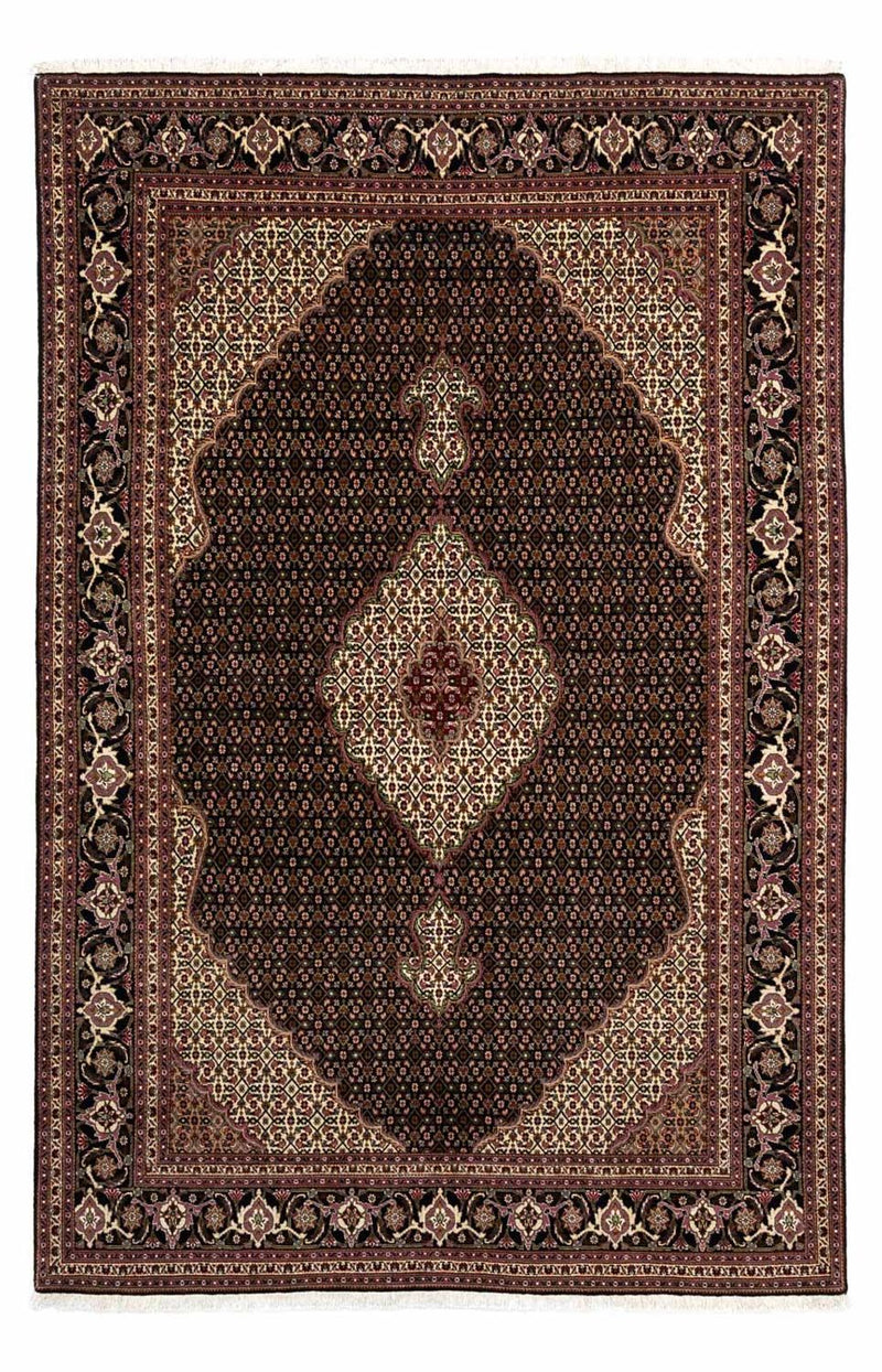 Tapis persan - Tabriz - Royal - 298 x 207 cm - bleu foncé