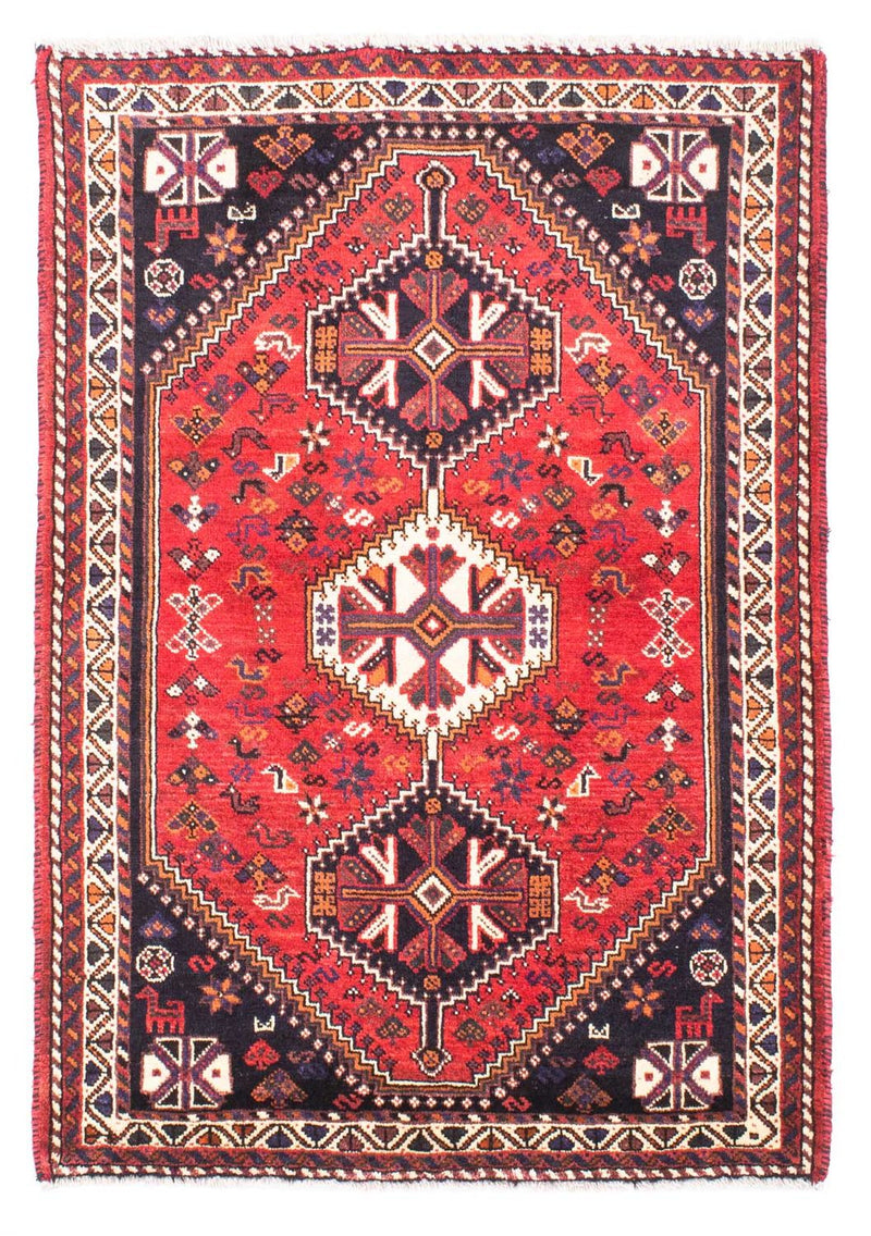 Tapis persan - Nomadic - 169 x 115 cm - rouge foncé