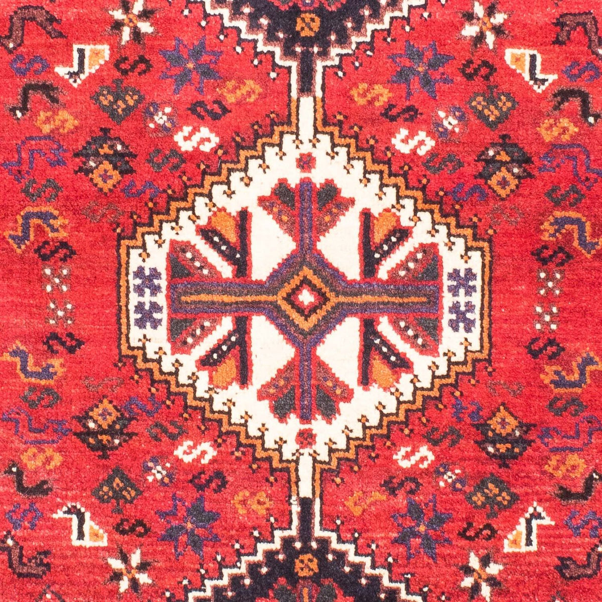 Tapis persan - Nomadic - 169 x 115 cm - rouge foncé
