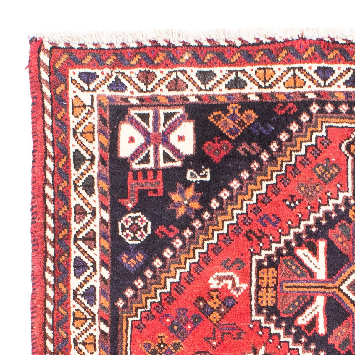 Tapis persan - Nomadic - 169 x 115 cm - rouge foncé