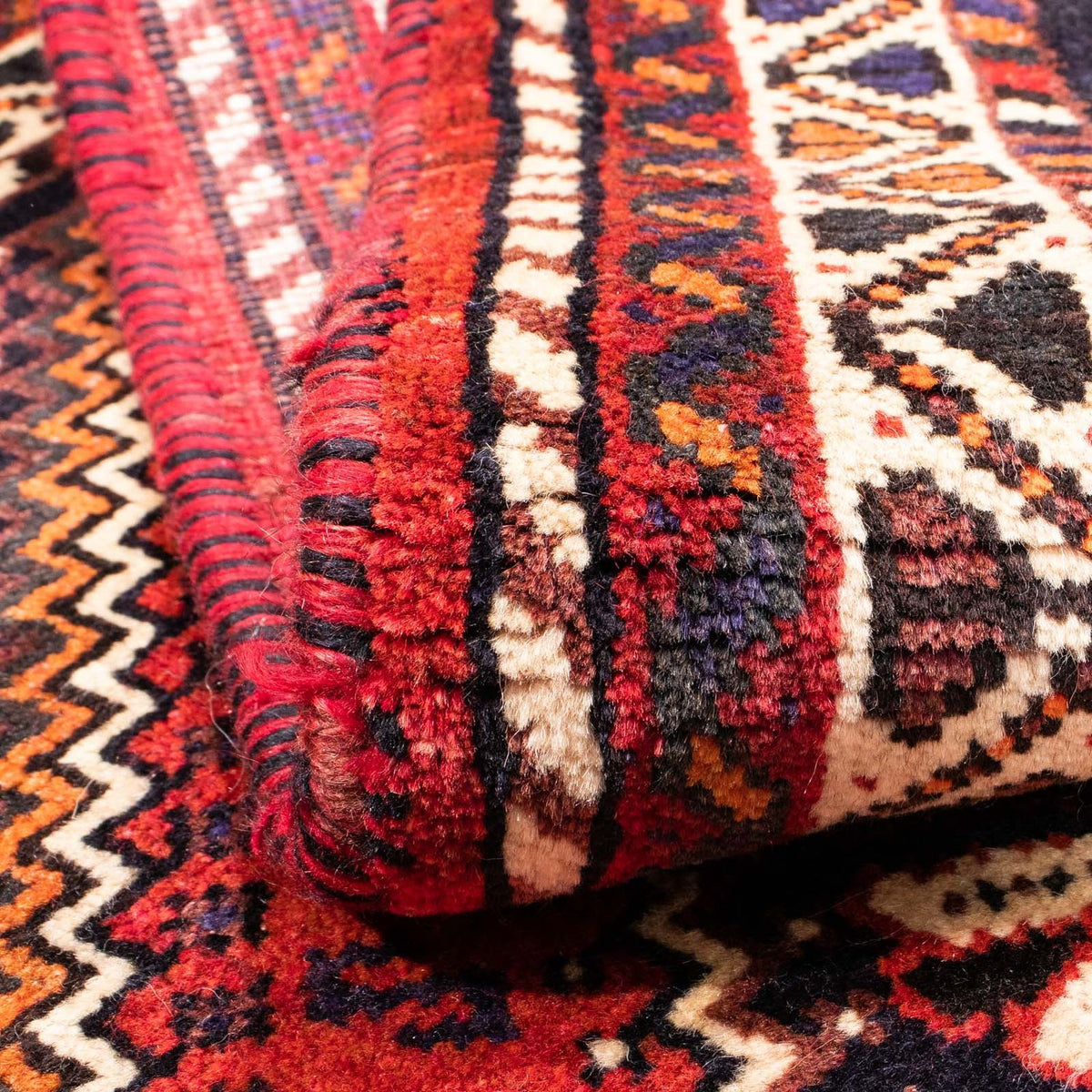 Tapis persan - Nomadic - 169 x 115 cm - rouge foncé