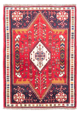 Tapis persan - Nomadic - 153 x 105 cm - rouge foncé
