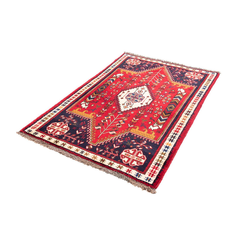 Tapis persan - Nomadic - 153 x 105 cm - rouge foncé