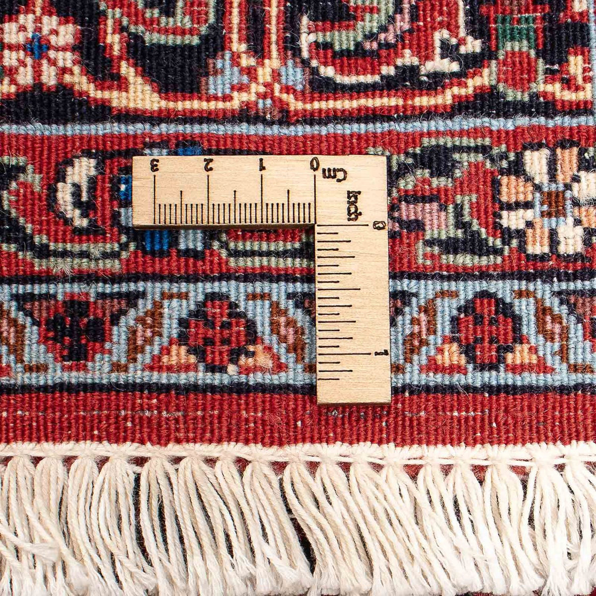 Tapis persan - Bidjar - 206 x 132 cm - rouge foncé