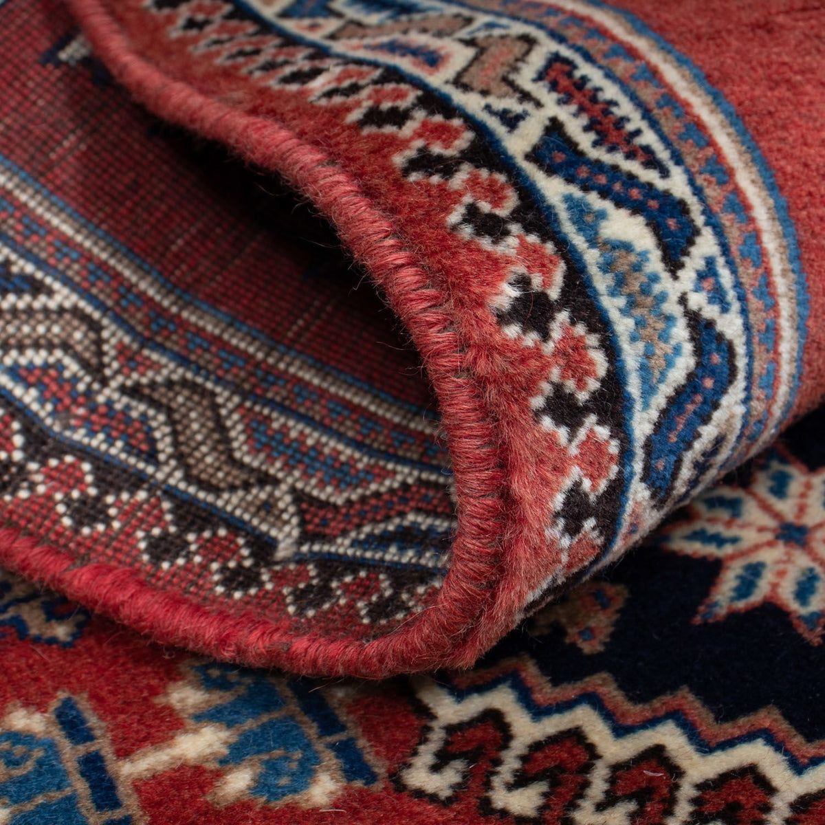 Tapis de couloir Tapis persan - Nomadic - 148 x 59 cm - rouge foncé