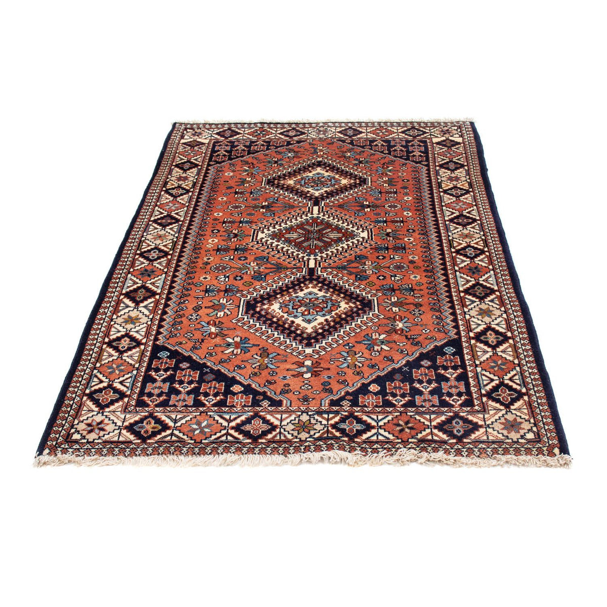 Tapis persan - Nomadic - 152 x 100 cm - rouge clair