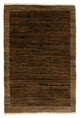 Tapis Gabbeh - Indus - 93 x 60 cm - marron foncé