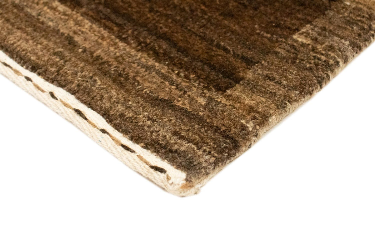 Tapis Gabbeh - Indus - 88 x 58 cm - marron foncé