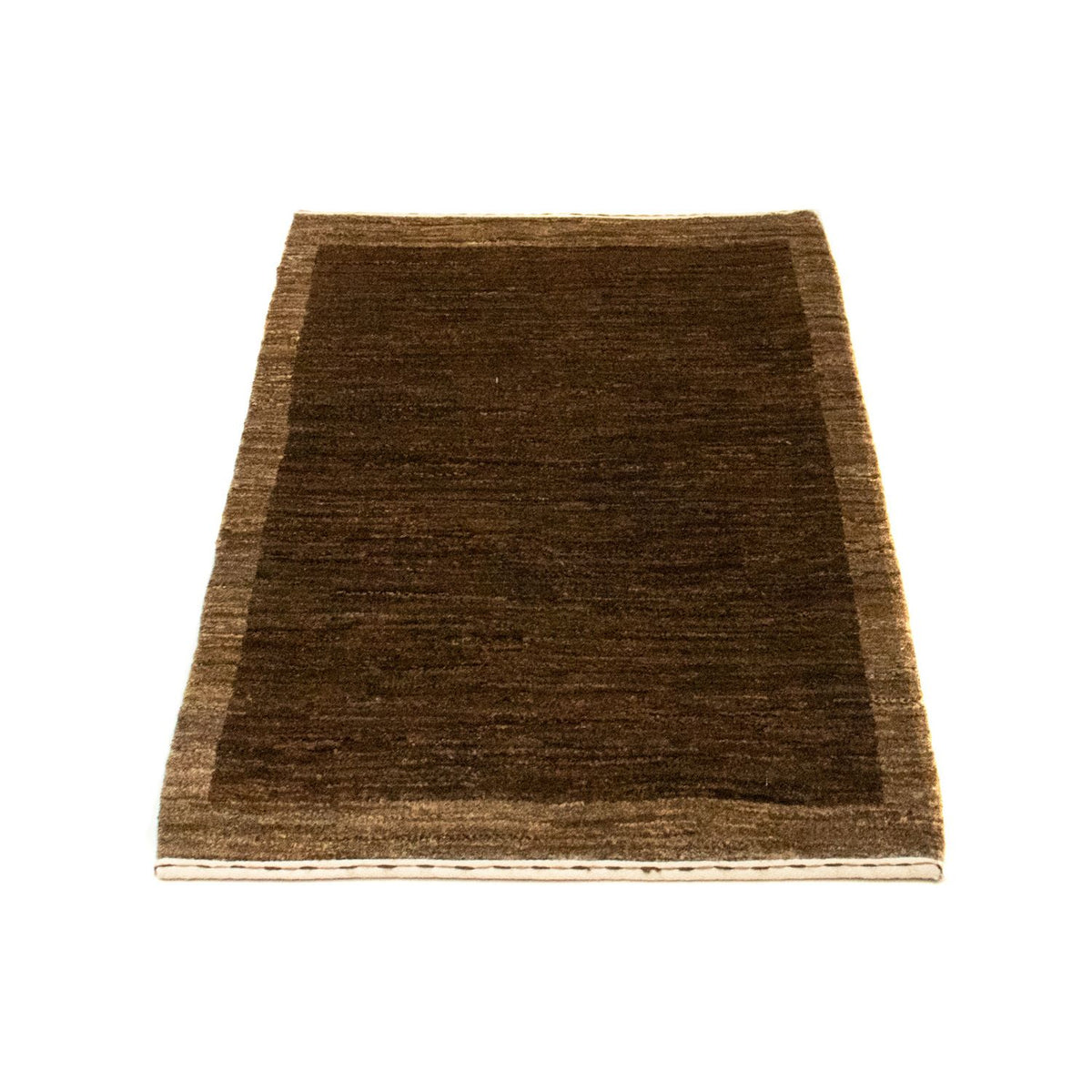 Tapis Gabbeh - Indus - 90 x 58 cm - marron foncé