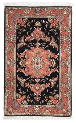 Tapis persan - Tabriz - Royal - 90 x 60 cm - bleu foncé