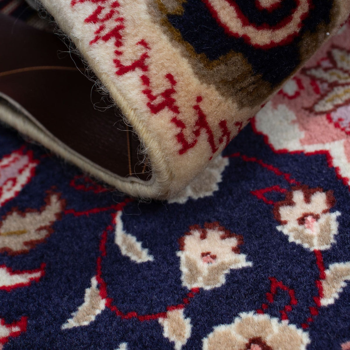 Tapis persan - Tabriz - Royal - 90 x 60 cm - bleu foncé