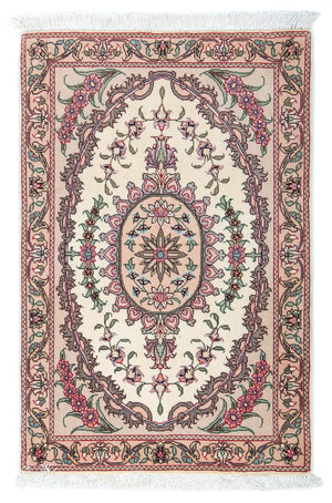 Tapis persan - Tabriz - Royal - 90 x 60 cm - beige