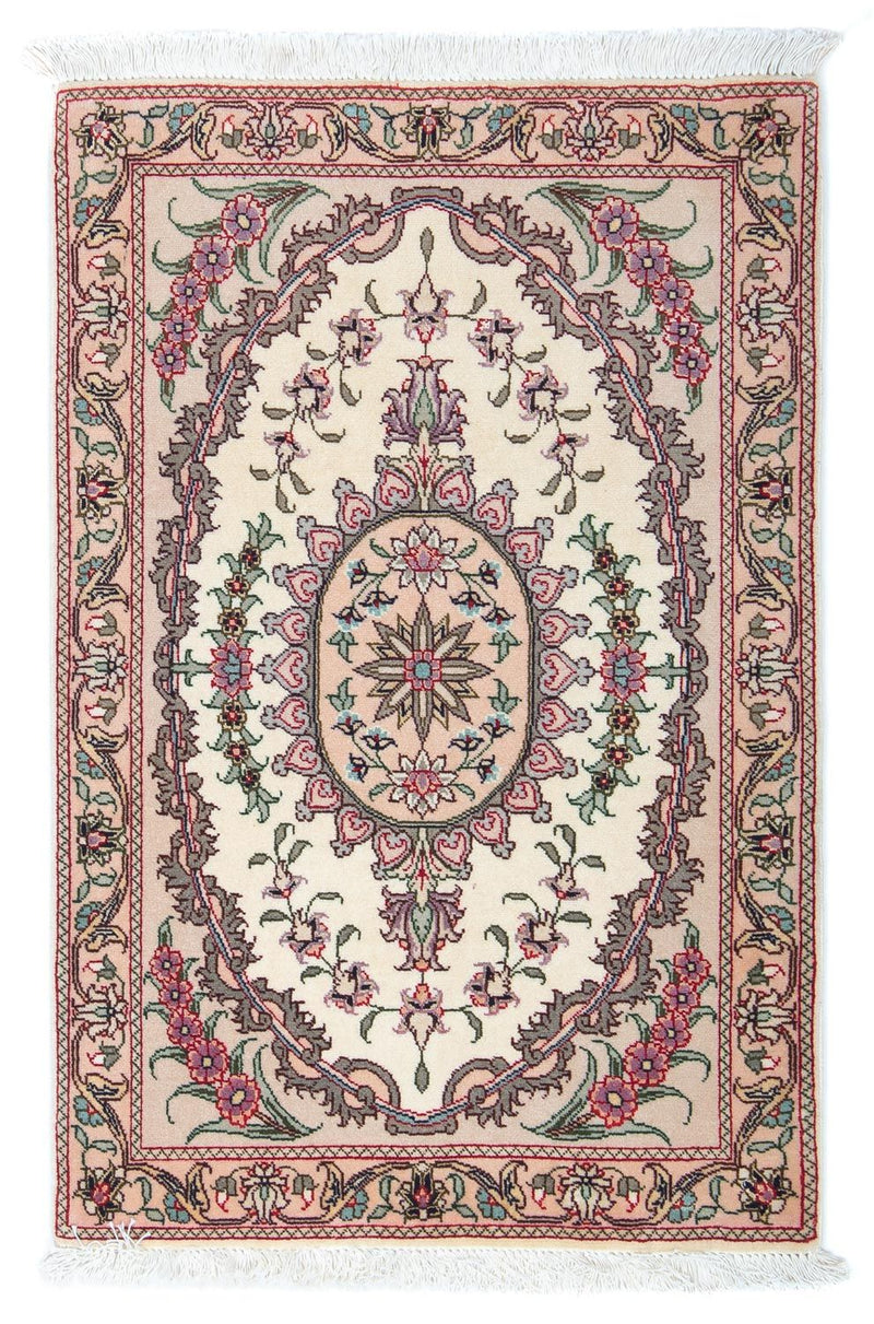 Tapis persan - Tabriz - Royal - 90 x 60 cm - beige